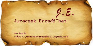 Juracsek Erzsébet névjegykártya